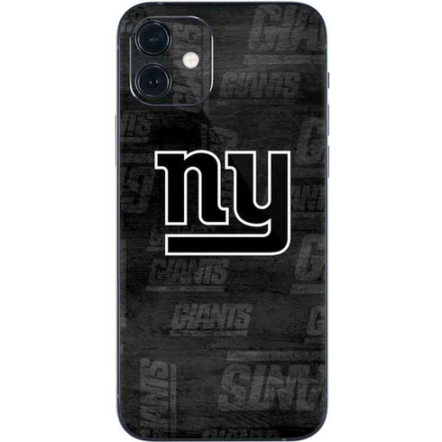 NFL New York Giants Black & White iPhone 12 Skin