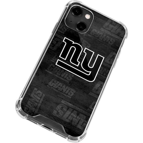 NFL New York Giants Black & White iPhone 13 Clear Case