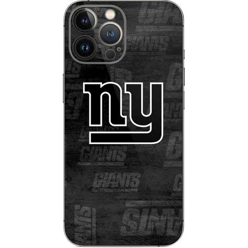 NFL New York Giants Black & White iPhone 13 Pro Max Skin