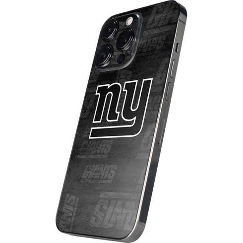 NFL New York Giants Black & White iPhone 13 Pro Max Skin