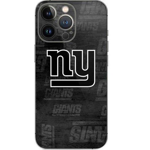 NFL New York Giants Black & White iPhone 13 Pro Skin