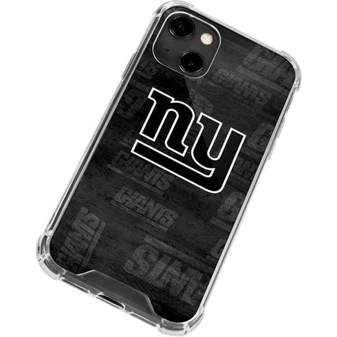 NFL New York Giants Black & White iPhone 14 Clear Case