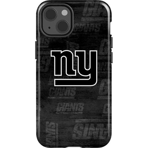 NFL New York Giants Black & White iPhone 15 Impact Case