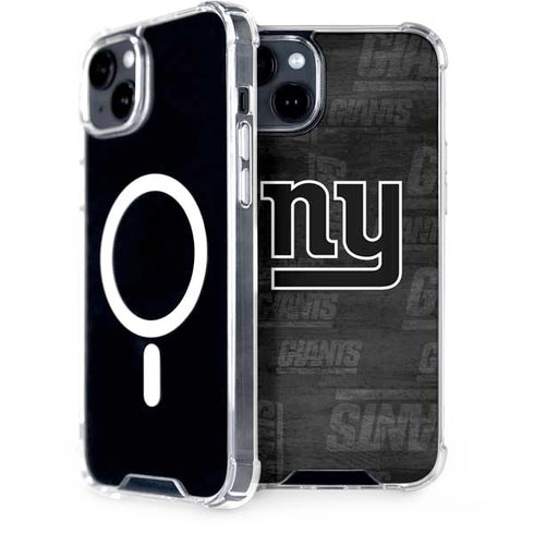 NFL New York Giants Black & White iPhone 15 Plus MagSafe Case
