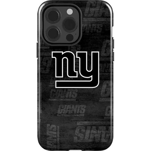 NFL New York Giants Black & White iPhone 15 Pro Impact Case