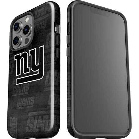 NFL New York Giants Black & White iPhone 14 Pro Impact Case