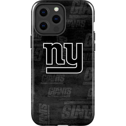NFL New York Giants Black & White iPhone 15 Pro Max Impact Case
