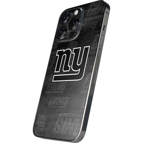 NFL New York Giants Black & White iPhone 14 Pro Max Skin