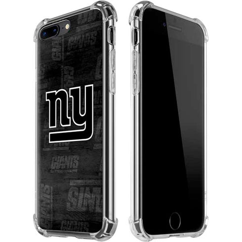 NFL New York Giants Black & White iPhone 7/8 Plus Clear Case