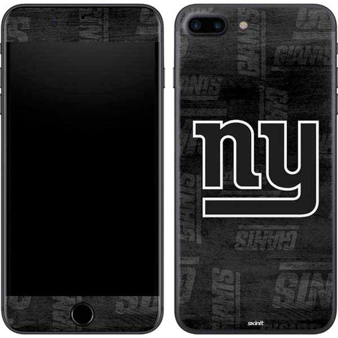 NFL New York Giants Black & White iPhone 8 Plus Skin