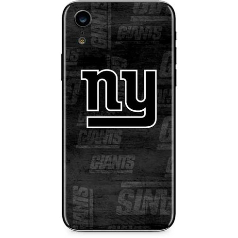 NFL New York Giants Black & White iPhone XR Skin