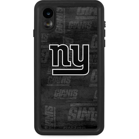 NFL New York Giants Black & White iPhone XR Waterproof Case
