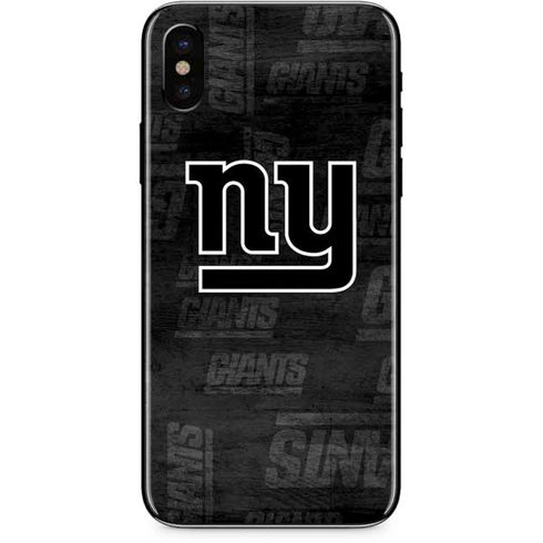 NFL New York Giants Black & White iPhone XS Max Skin
