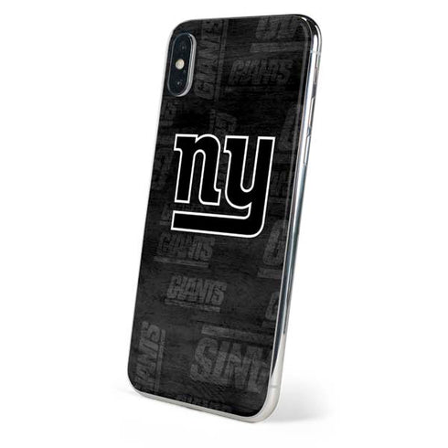 NFL New York Giants Black & White iPhone XS Skin