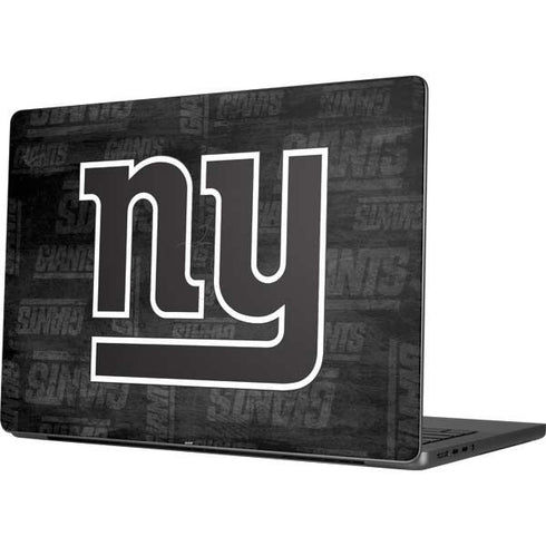 NFL New York Giants Black & White MacBook Pro 14in (2021-24) Skin