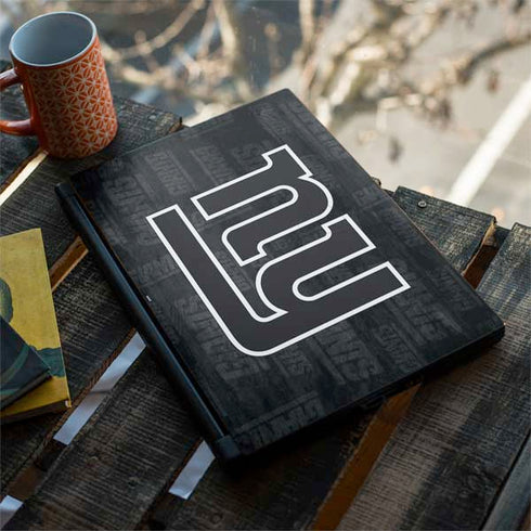 NFL New York Giants Black & White MSI GS65 Stealth Laptop Skin