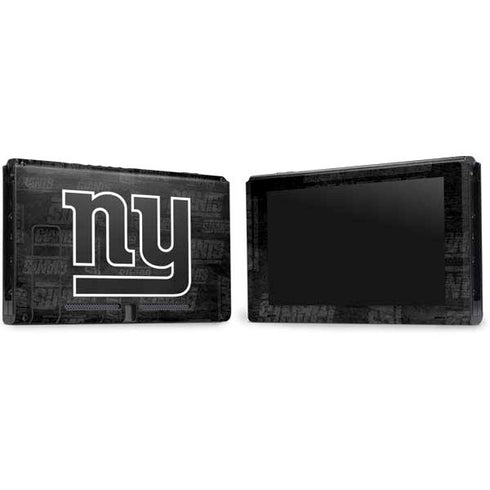 NFL New York Giants Black & White Nintendo Switch Bundle Skin