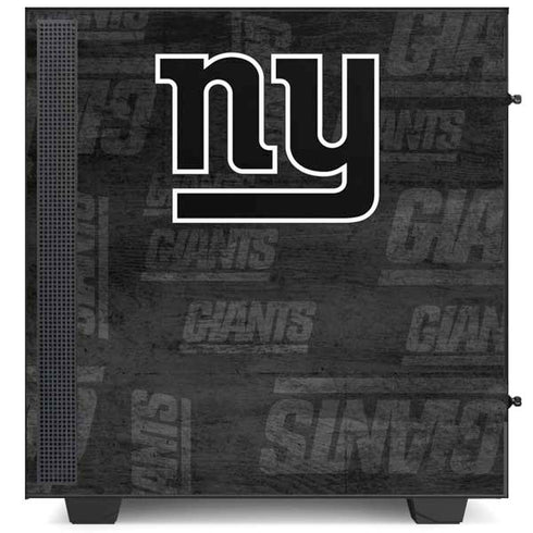 NFL New York Giants Black & White NZXT H510 Compact ATX Mid-Tower Case Skin
