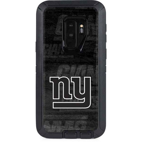 NFL New York Giants Black & White Otterbox Defender Galaxy Skin