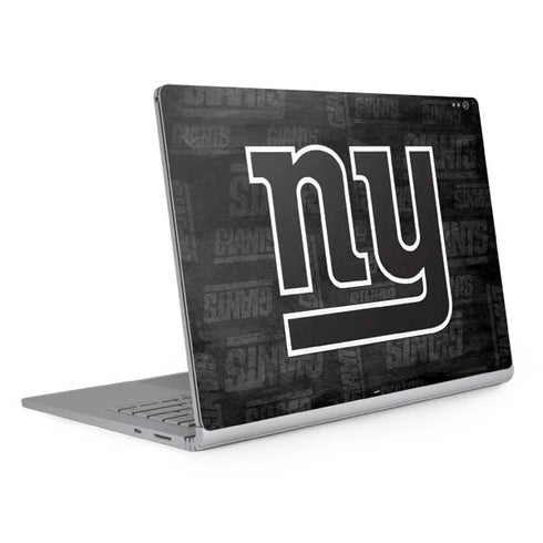 NFL New York Giants Black & White Surface Book 2 13.5in Skin