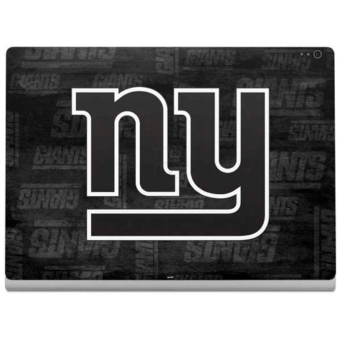 NFL New York Giants Black & White Surface Book 2 13.5in Skin