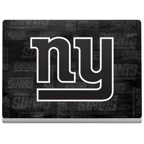 NFL New York Giants Black & White Surface Book 2 15in Skin