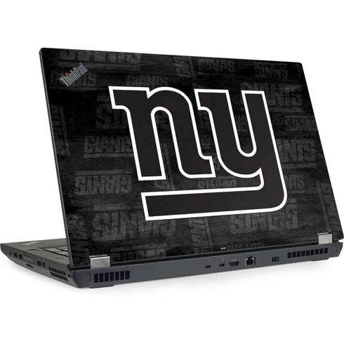 NFL New York Giants Black & White Lenovo ThinkPad Skin