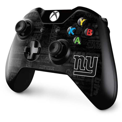 NFL New York Giants Black & White Xbox One Controller Skin