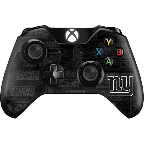 NFL New York Giants Black & White Xbox One Controller Skin