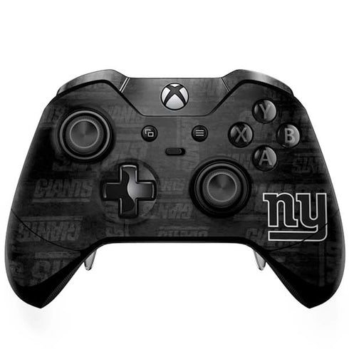 NFL New York Giants Black & White Xbox One Elite Controller Skin