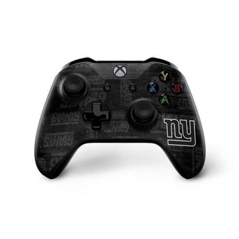NFL New York Giants Black & White Xbox One X Controller Skin