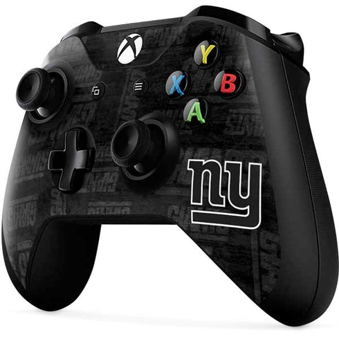NFL New York Giants Black & White Xbox One X Controller Skin