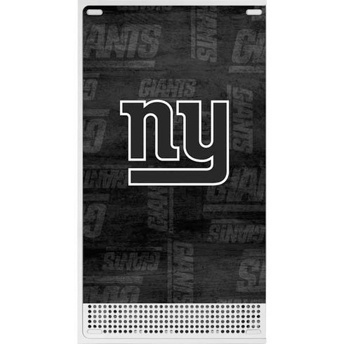 NFL New York Giants Black & White Xbox Series S Console Skin