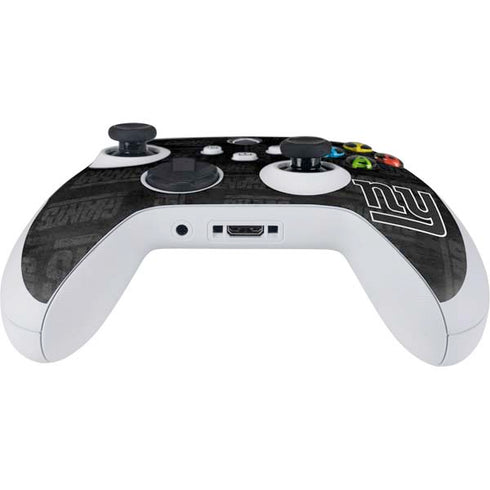 NFL New York Giants Black & White Xbox Series S Controller Skin