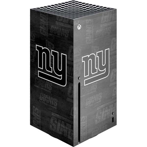 NFL New York Giants Black & White Xbox Series X Console Skin