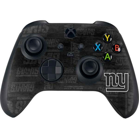 NFL New York Giants Black & White Xbox Series X Controller Skin