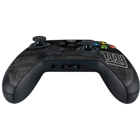 NFL New York Giants Black & White Xbox Series X Controller Skin