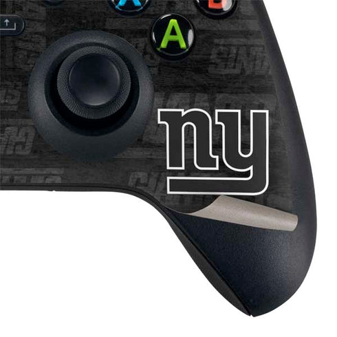 NFL New York Giants Black & White Xbox Series X Controller Skin