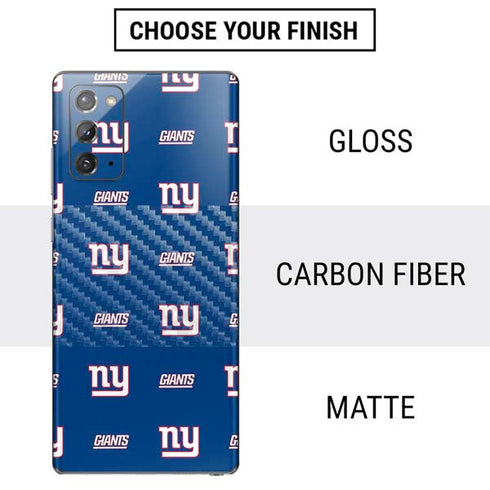 NFL New York Giants Blitz Series Galaxy Note20 5G Skin