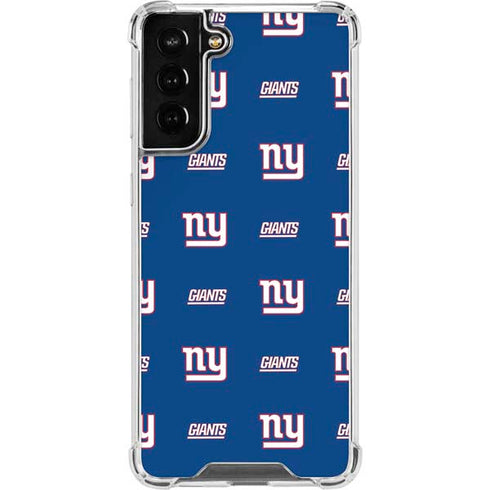 NFL New York Giants Blitz Series Galaxy S21 FE Clear Case
