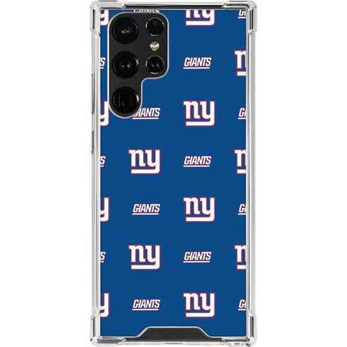 NFL New York Giants Blitz Series Galaxy S22 Ultra Clear Case