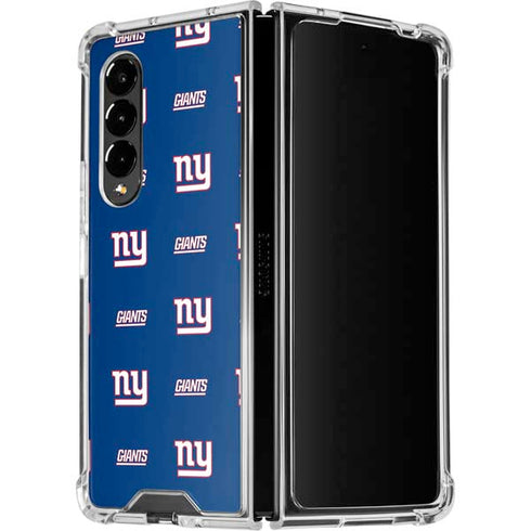 NFL New York Giants Blitz Series Galaxy Z Fold4 5G Clear Case