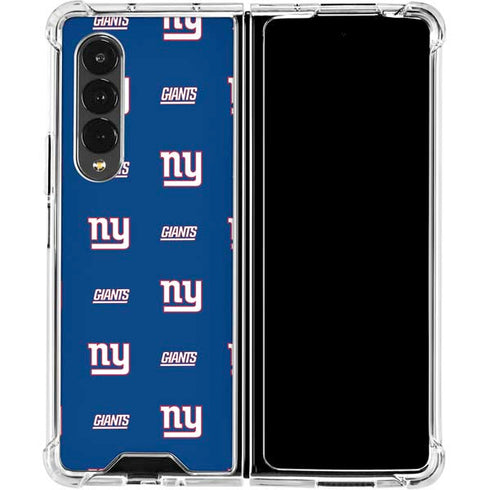 NFL New York Giants Blitz Series Galaxy Z Fold4 5G Clear Case