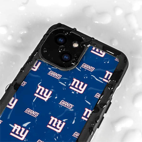 NFL New York Giants Blitz Series iPhone 15 Waterproof Case