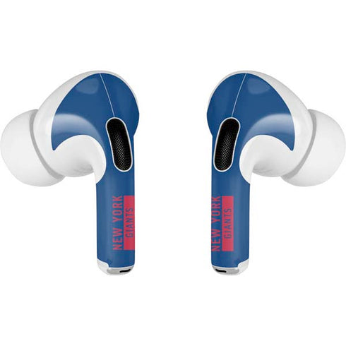 NFL New York Giants Blue Performance Series AirPods Pro 2nd Gen Skin
