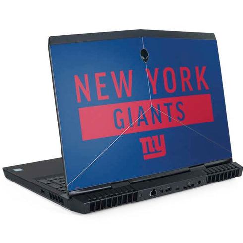 NFL New York Giants Blue Performance Series Dell Alienware Skin