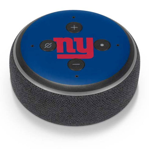 NFL New York Giants Blue Performance Series Amazon Echo Dot Skin