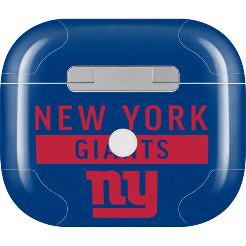 NFL New York Giants Blue Performance Series Apple AirPods (3rd Gen 2021) Skin