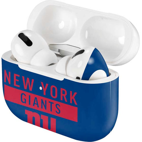 NFL New York Giants Blue Performance Series Apple AirPods Pro Skin