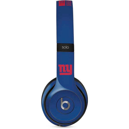 NFL New York Giants Blue Performance Series Beats Solo 2 Wired Skin